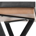 Steinbeck 61L x 2875W x 30H Light Brown Wooden Iron Frame Office Desk - Default Title
