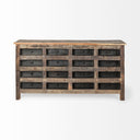 Wilton I 63x16 Reclaimed Wood and Metal 16 Drawer Sideboard - Default Title