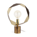 Shamir 15L x 15W Gold Geometric Metal Table Lamp - Default Title