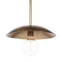 Garnet 13L x 13W Gold Hammered Metal Pendant Light - Default Title