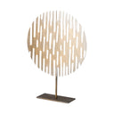 Ezra Large 13L x 3W Gold Metal Circular Decorative Object - Default Title