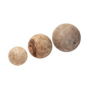 Carrick Set of 3 Natural Wood Decorative Spheres - Default Title