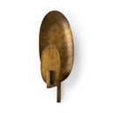 Clarence 70L x 53W x 170H Metal Hammered Gold Round Wall Sconce - Default Title