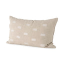 Lacey 13 x 21 BeigeWhite Decorative Pillow Cover - Default Title