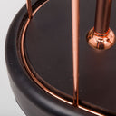 Sutton 193H Rose-Gold Metal Cylindrical Cage Three Bulb Table Lamp - Default Title