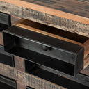 Wilton I 63x16 Reclaimed Wood and Metal 16 Drawer Sideboard - Default Title