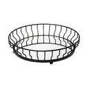 Helena 20L x 20W Black Metal Mirrored Bottom Round Serving Tray - Default Title