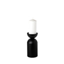 Alex Small Black Metal Cylindrical Table Candle Holder - Default Title