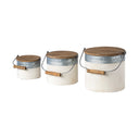 Alani Set of 3 White Metal Storage Boxes - Default Title