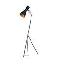 Eris III 583H BlackBrass Metal Cone Shade Floor Lamp - Default Title