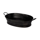 Reno 20L x 14W Black Metal Vintage Inspired Basket - Default Title