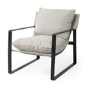 Guilia Frost Gray With Metal Frame Sling Accent Chair - Default Title
