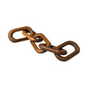 Alix 29L x 5W Brown Wooden Hand-Made 5 Link Chain - Default Title