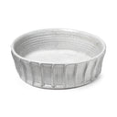 Silone Large 16L x 16W White Ceramic Bowl - Default Title