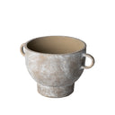 Deya Small Rustic Brown Ceramic Vase - Default Title