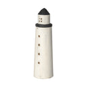Abner Large 4L x 4W White Wooden Coastal Lighthouse - Default Title