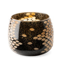 Mojave Small Black and Gold Detail Glass Vase - Default Title