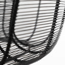 Camila 40x31 Black Metal Mesh-Style Four Bulb Chandelier - Default Title
