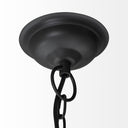 Camila 40x31 Black Metal Mesh-Style Four Bulb Chandelier - Default Title