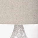 Harlan 305H Beige-Toned Fabric Shade Gray Concrete Base Table Lamp - Default Title