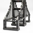 Suspension Set of 2 19L x 4W Brown Wrought Iron Suspension Bridge Bookends - Default Title