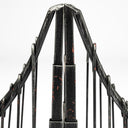 Suspension Set of 2 19L x 4W Brown Wrought Iron Suspension Bridge Bookends - Default Title