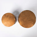 Rudebekia Set of 2 16L x 16W Gold Round Metal Accent Tables - Default Title