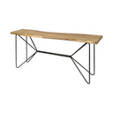 Papillion I 66L x 16W Blonde Wood and Iron Console Table - Default Title