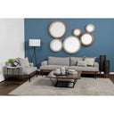 Colburne II 95 Gray Upholstered Three Seater Sofa - Default Title