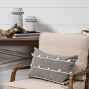 Farmhampton Large Gray Spoked Ceramic Vase - Default Title