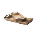 Tawny Set of 2 Natural Wooden Trays - Default Title