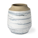 Sonnett Tall WhiteBlue Ceramic Vase - Default Title