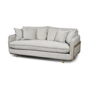 Roy I 84 Frost Gray Upholstered Three Seater Sofa - Default Title