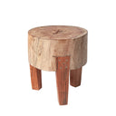 Asco 15H Rustic Solid Reclaimed Wood Stool - Default Title
