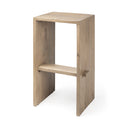 Aida 30 Seat Height Light Brown Wood Bar Stool - Default Title