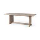 Aida 84L Light Gray Wood Dining Table - Default Title