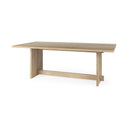 Aida 84L Light Brown Wood Dining Table - Default Title
