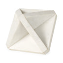 Sophia 55 L x 55 W x 85 H White Marble Decor Stand - Default Title