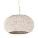 Theta 300 L x 300 W x 150 H White-Washed Beaded Chandelier - Default Title
