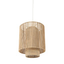 Aviario 142 L x 142 W x 142 H Natural Cane Cylindrical Pendant Light - Default Title