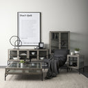 Ralph I Black Metal Square Table Clock - Default Title