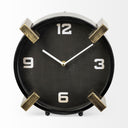Agar Black Metal Round Table Clock - Default Title