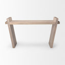 Elaine III 60L x 16W Brown Wood Angled Leg Console Table - Default Title