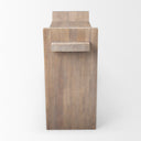 Elaine III 60L x 16W Brown Wood Angled Leg Console Table - Default Title
