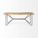 Papillion I 66L x 16W Blonde Wood and Iron Console Table - Default Title