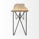 Papillion I 66L x 16W Blonde Wood and Iron Console Table - Default Title