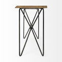 Papillion I 66L x 16W Blonde Wood and Iron Console Table - Default Title
