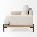 Colburne I Beige Fabric W Wood and Iron Frame Accent Chair - Default Title
