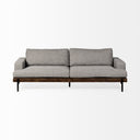 Colburne II 95 Gray Upholstered Three Seater Sofa - Default Title