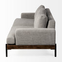 Colburne II 95 Gray Upholstered Three Seater Sofa - Default Title
